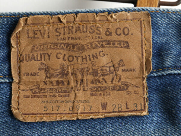 70s Levi's リーバイス 517 0917 フレア デニム パンツ (28×31)