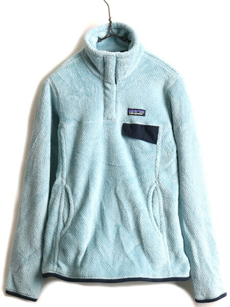 希少サイズ S ■ 17年製 パタゴニア リツール スナップT プルオーバー ジャケット レディース / 古着 Patagonia フリース ジャンパー 水色