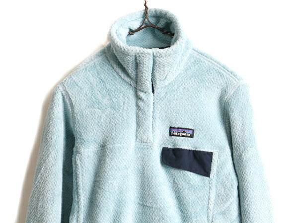 希少サイズ S ■ 17年製 パタゴニア リツール スナップT プルオーバー ジャケット レディース / 古着 Patagonia フリース ジャンパー 水色
