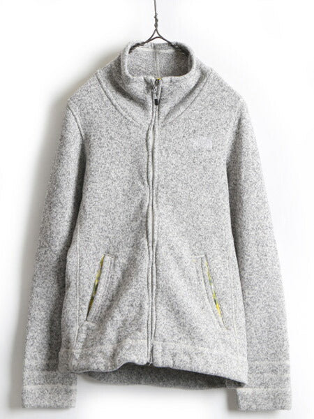 ■ ノースフェイス セーター フリース ジャケット ( レディース M ) 古着 The North face アウトドア ジャンパー ブルゾン 裏ボア パイル