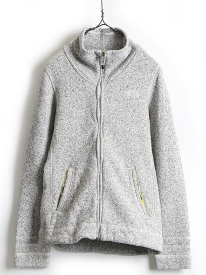 ■ ノースフェイス セーター フリース ジャケット ( レディース M ) 古着 The North face アウトドア ジャンパー ブルゾン 裏ボア パイル