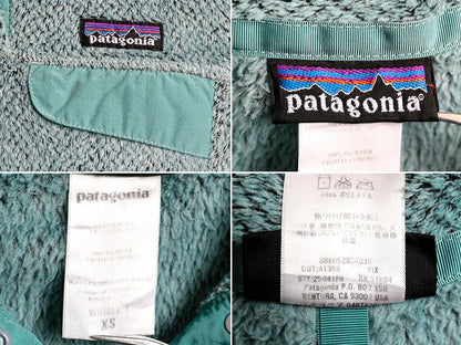 希少サイズ XS ■ 08年製 パタゴニア リツール スナップT プルオーバー ジャケット ( レディース ) 古着 Patagonia フリース ブルゾン 青