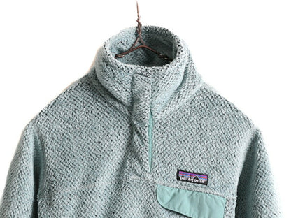 希少サイズ XS ■ 08年製 パタゴニア リツール スナップT プルオーバー ジャケット ( レディース ) 古着 Patagonia フリース ブルゾン 青