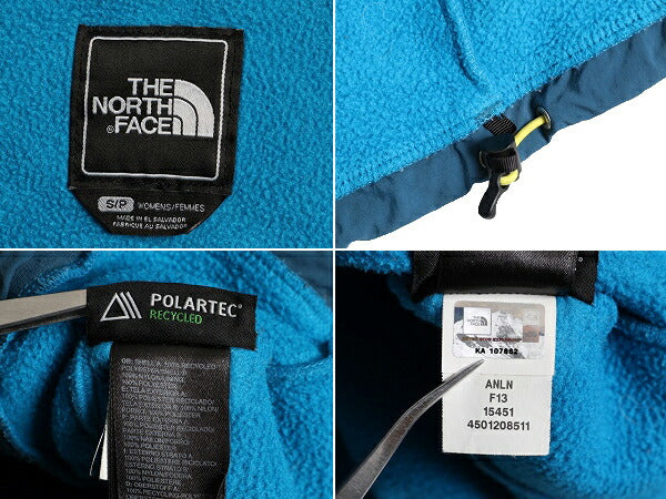 希少サイズ S ■ ノースフェイス フード付き デナリ ジャケット レディース / 古着 The North Face フリース ブルゾン ジャンパー 2トーン