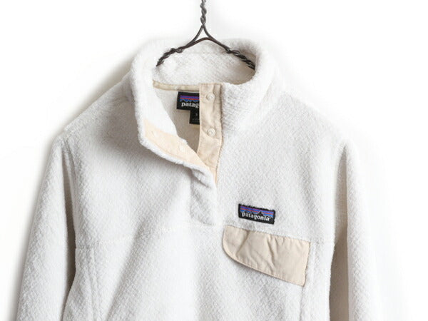 希少サイズ S ■ 18年製 パタゴニア リツール スナップT プルオーバー ジャケット ( レディース ) 古着 Patagonia フリース ブルゾン ボア