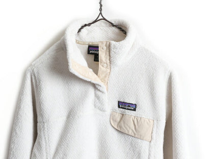 希少サイズ S ■ 18年製 パタゴニア リツール スナップT プルオーバー ジャケット ( レディース ) 古着 Patagonia フリース ブルゾン ボア