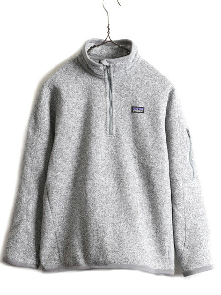 14年製 ■ パタゴニア ベターセーター 1/4 ジップネック ( レディース M ) 古着 Patagonia フリース ジャケット ブルゾン プルオーバー 灰
