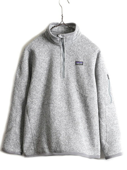 14年製 ■ パタゴニア ベターセーター 1/4 ジップネック ( レディース M ) 古着 Patagonia フリース ジャケット ブルゾン プルオーバー 灰