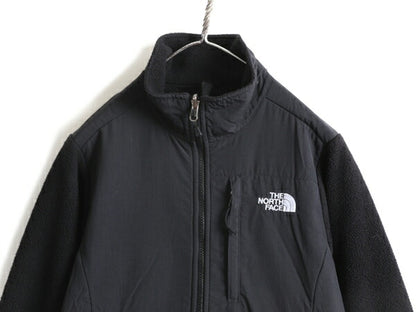 希少サイズ S 人気 黒 ■ ノースフェイス デナリ ジャケット ( レディース ) 古着 The North Face DENALI フルジップ フリース アウトドア