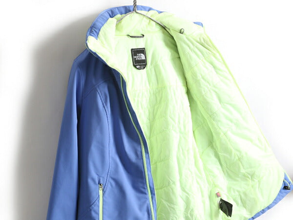 US企画 ■ ノースフェイス プリマロフト 中綿 ソフトシェル パーカー ジャケット レディース S / The North Face アウトドア マンパ ブルー