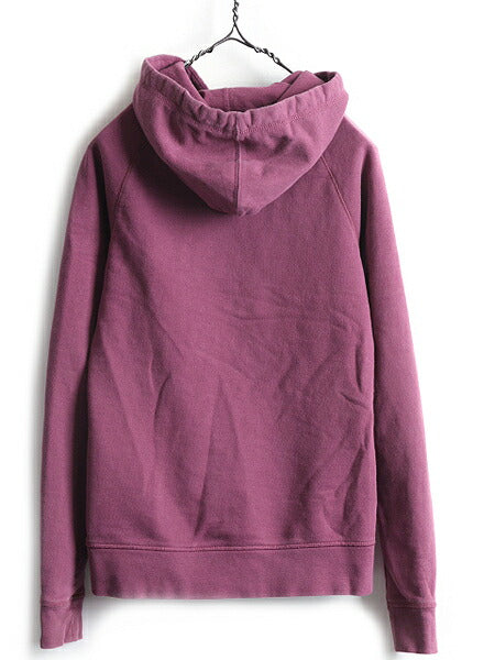 希少サイズ S ■ ノースフェイス 前V スウェット フード パーカー ( レディース ) 古着 The North Face トレーナー プルオーバー 裏起毛 紫