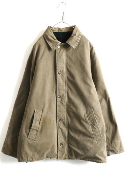 90s USA製 ★ POLO ポロ ラルフローレン コットン × ウール リバーシブル ジャケット ( メンズ XL ) 90年代 オールド フルジップ メルトン
