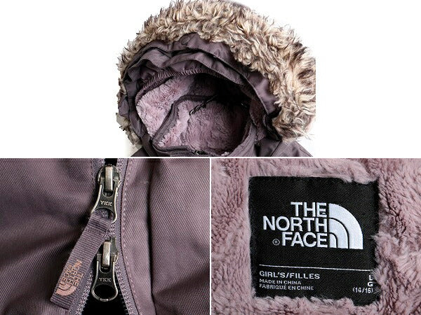US企画 ガールズ L レディース S 程■ ノースフェイス アークティック スワール ダウン ジャケット The North Face コート DRYVENT フード