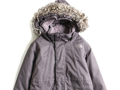 US企画 ガールズ L レディース S 程■ ノースフェイス アークティック スワール ダウン ジャケット The North Face コート DRYVENT フード