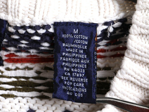 OLD GAP ノルディック コットン ニット セーター ( レディース M メンズ S 程) 90s 古着 90年代 紺タグ オールド ギャップ ヘビーウェイト