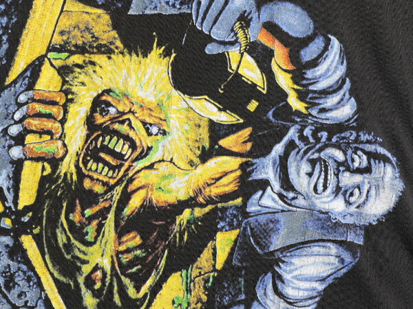 90s USA製 ★ アイアン メイデン 両面 プリント 半袖 Tシャツ ( メンズ L ) 90年代 IRON MAIDEN オフィシャル バンド シングルステッチ 黒