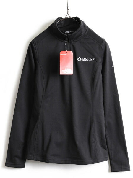 デッドストック US企画 ■ ノースフェイス ハイネック 長袖 Tシャツ 黒 レディース S / 新品 The North Face アウトドア ロンT ストレッチ