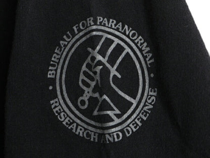 00s ★ ヘルボーイ プリント 半袖 Tシャツ ( メンズ M ) 00年代 HELLBOY オフィシャル 映画 ムービー アメコミ ヘビーウェイト 当時物 黒