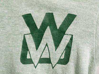 70s USA製 ★ チャンピオン 両面 プリント リンガー Tシャツ メンズ M / 70年代 Champion バータグ 88 12 霜降り 緑 シングルステッチ 企業