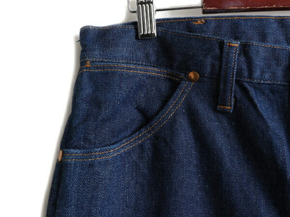 ほぼ デッドストック 濃紺 70s USA製 ★ ラングラー 13MWZ インディゴ デニム パンツ 36 34 / 70年代 Wragler BLUE BELL ジーパン ジーンズ