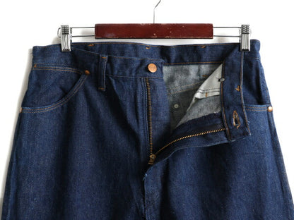ほぼ デッドストック 濃紺 70s USA製 ★ ラングラー 13MWZ インディゴ デニム パンツ 36 34 / 70年代 Wragler BLUE BELL ジーパン ジーンズ