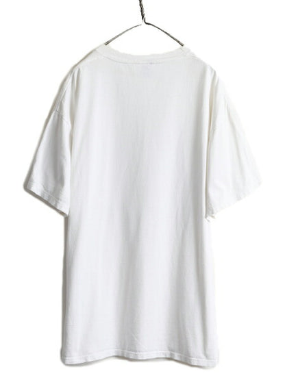 90s USA製 大きいサイズ 2X ★ アニマル エロ プリント Tシャツ メンズ XXL / 90年代 マリファナ アート ジョーク パロディー セックス 白