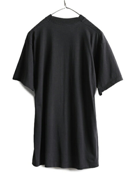 80s USA製 ■ NBA ピストンズ バッドボーイズ プリント 半袖 Tシャツ ( メンズ XL 小さめ L 程) 古着 80年代 ビンテージ スカル バスケ 黒