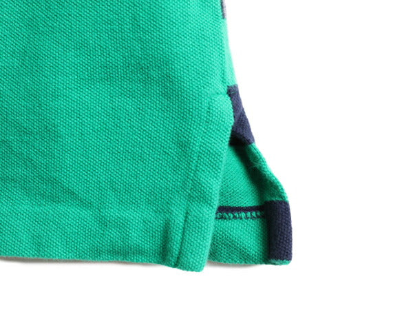 大きいサイズ XL ■ ポロ ラルフローレン 鹿の子 ボーダー 半袖 ポロシャツ メンズ / 古着 POLO 半袖シャツ ポニー刺繍 クラシックフィット