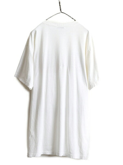 90s 大きいサイズ XXL ■ フラワー アート プリント 半袖 Tシャツ メンズ 2XL / 90年代 花 芸術 イラスト シングルステッチ ヘビーウェイト