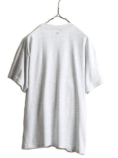 90s USA製 ★ アニマル ダックスフント プリント Tシャツ メンズ レディース L / 90年代 動物 犬 アート イラスト シングルステッチ グレー