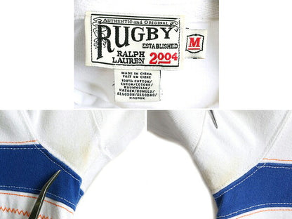 ■ RUGBY ラルフローレン ボーダー 半袖 ラガー シャツ レディース M メンズ S 程 POLO ラグビー ポロ ラガーシャツ ポロシャツ 半袖シャツ