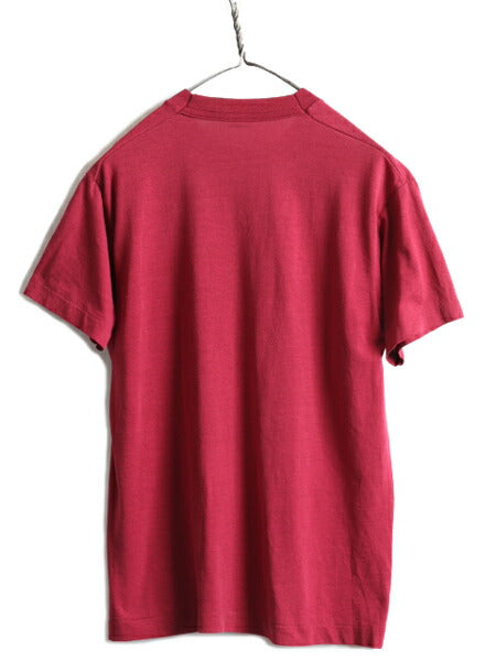80s USA製 ■ フルーツオブザルーム ポケット付き 半袖 Tシャツ メンズ M 小さめ S 程/ 80年代 ビンテージ ポケT 無地 シングルステッチ 耳