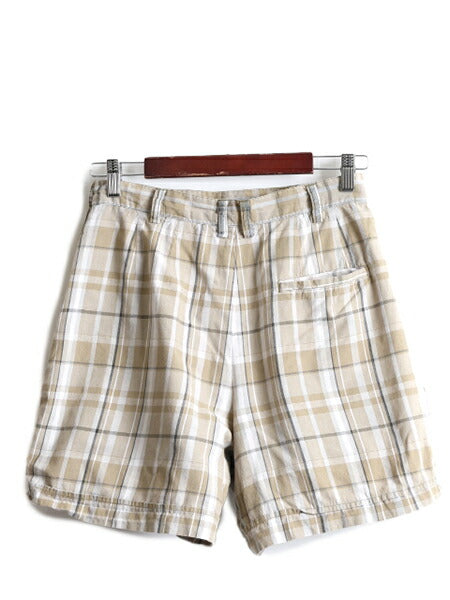 90s ■ OLD GAP チェック キュロット パンツ 10 レディース S 程/ 古着 90年代 オールド ギャップ 2タック ショートパンツ ショーツ 短パン
