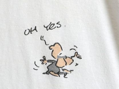 90s ■ Kleines Arschloch キャラクター プリント 半袖 Tシャツ ( メンズ XXL 小さめ L 程) 90年代 オールド アニメ イラスト コミック 白