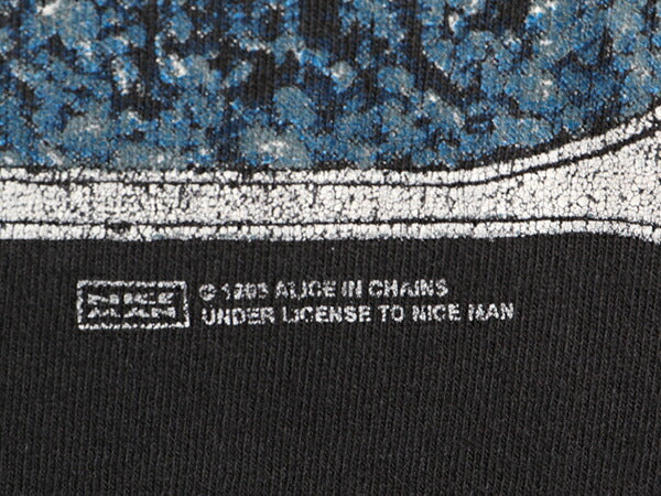90s ★ アリスインチェインズ ひまわり アート プリント Tシャツ メンズ XL / 90年代 オフィシャル AliceinChains 当時物 バンド ロック 黒