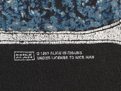 90s ★ アリスインチェインズ ひまわり アート プリント Tシャツ メンズ XL / 90年代 オフィシャル AliceinChains 当時物 バンド ロック 黒