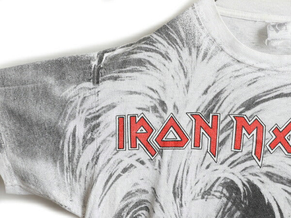 90s ★ アイアンメイデン オールオーバー プリント Tシャツ メンズ L / 90年代 IRON MAIDEN オフィシャル 当時物 バンド シングルステッチ
