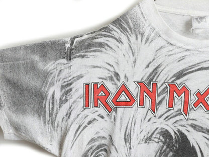 90s ★ アイアンメイデン オールオーバー プリント Tシャツ メンズ L / 90年代 IRON MAIDEN オフィシャル 当時物 バンド シングルステッチ