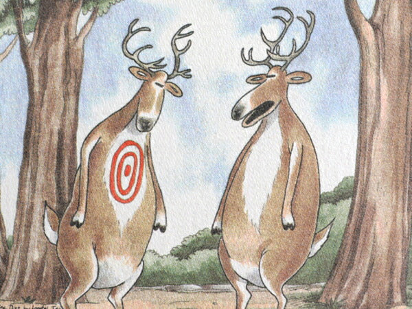 80s USA製 ■ ジョーク イラスト プリント 半袖 Tシャツ メンズ XL 80年代 ビンテージ アニマル アート キャラクター 白 シングルステッチ