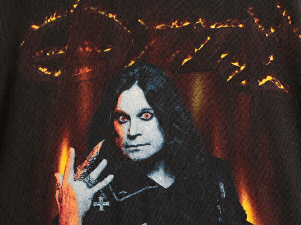 00s ★ オジー オズボーン 両面 プリント 半袖 Tシャツ メンズ L / 00年代 オールド OZZY OSBOURNE オフィシャル 当時物 ロック バンド 黒