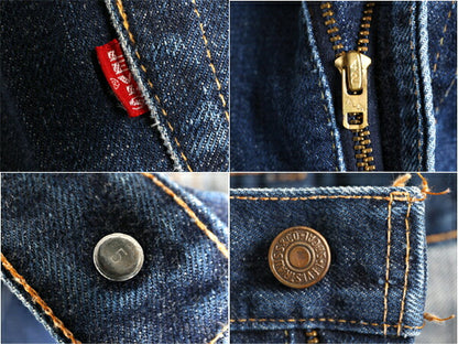 濃紺 60s USA製 ★ リーバイス 505 BIG E カットオフ インディゴ デニム ショートパンツ メンズ 34 / 古着 60年代 Levis ショーツ シングル