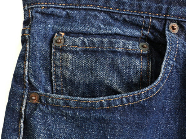 濃紺 60s USA製 ★ リーバイス 505 BIG E カットオフ インディゴ デニム ショートパンツ メンズ 34 / 古着 60年代 Levis ショーツ シングル
