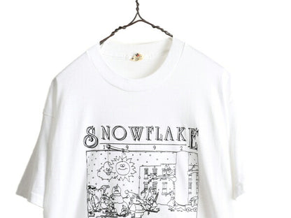 90s USA製 ■ アート イラスト プリント Tシャツ ( メンズ XL 小さめ L 程) 90年代 オールド シングルステッチ キャラクター SCREEN STARS
