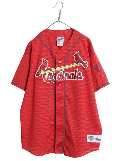 USA製 カージナルス ベースボール シャツ メンズ XL / MLB オフィシャル マジェスティック 大リーグ ユニフォーム 半袖シャツ 大きいサイズ