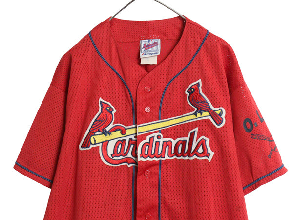 USA製 カージナルス ベースボール シャツ メンズ XL / MLB オフィシャル マジェスティック 大リーグ ユニフォーム 半袖シャツ 大きいサイズ