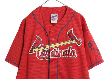 USA製 カージナルス ベースボール シャツ メンズ XL / MLB オフィシャル マジェスティック 大リーグ ユニフォーム 半袖シャツ 大きいサイズ