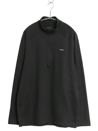 パタゴニア キャプリーン 3 長袖 Tシャツ メンズ L / 11年製 ハーフジップ ストレッチ カットソー ロンT アンダーシャツ インナー ブラック