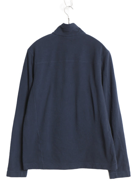 パタゴニア マイクロD ハーフジップ フリース プルオーバー メンズ S 20年製 アウトドア ロンT 長袖 Tシャツ ハイネック インナー ネイビー