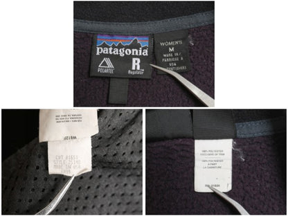 90s USA製 パタゴニア R2 フリース ジャケット レディース M 99年製 オールド アウトドア フルジップ ジャンパー パイル レギュレーター 紫