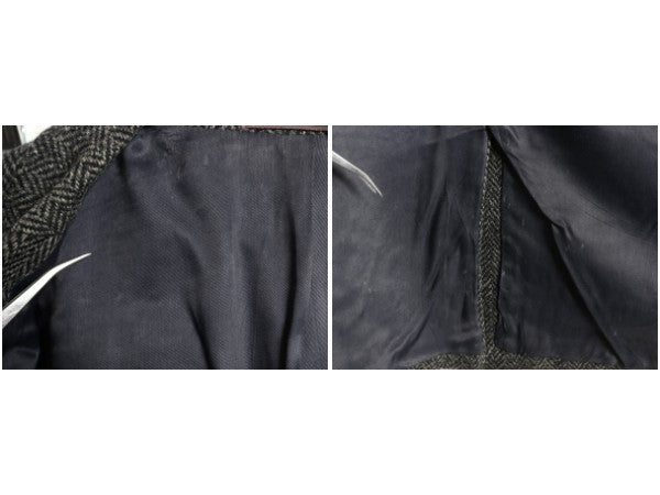 60s ハリスツイード テーラード ジャケット メンズ M 程/ ヴィンテージ ブレザー ヘビーウェイト ウール ツイード ヘリンボーン ストライプ